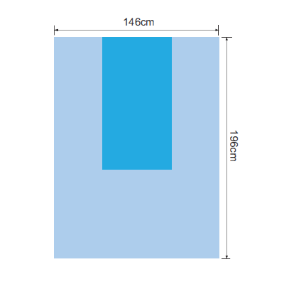 SecurePlus®OP SHEET;146x196 cm w/Reinforcement;Sterile; Single Use